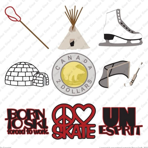 Cricut Go Canada shapes and font - Picture 2 of 16